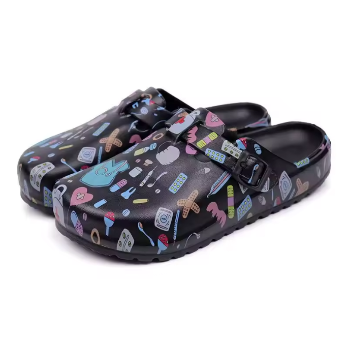 Zuecos clínicos Nursies™ negros